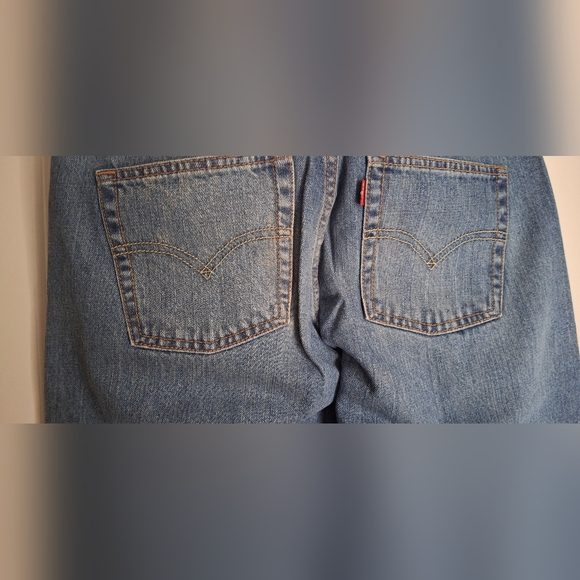 Levis 550 Boys Denim Jeans Blue Relaxed Fit Tapered Leg Sz 10 Husky 30x26 casual - Picture 12 of 12